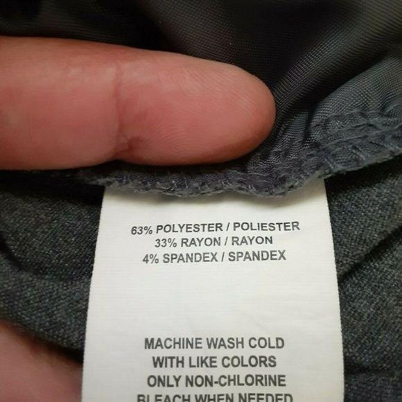 Vintage Retro Sag Harbor Elastic Waist Gray Pants Size 10R Slit Pockets EUC‎ - Picture 7 of 8